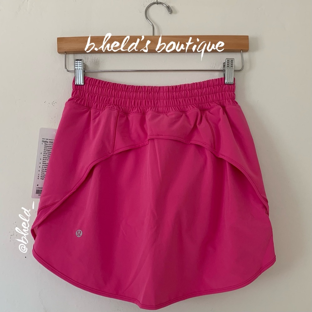 lululemon Hotty Hot High-Rise Skirt in Sonic Pink Size 4 Brand New NWT - Picture 9 of 14